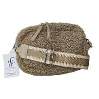 Fluffy bag Jacky taupe